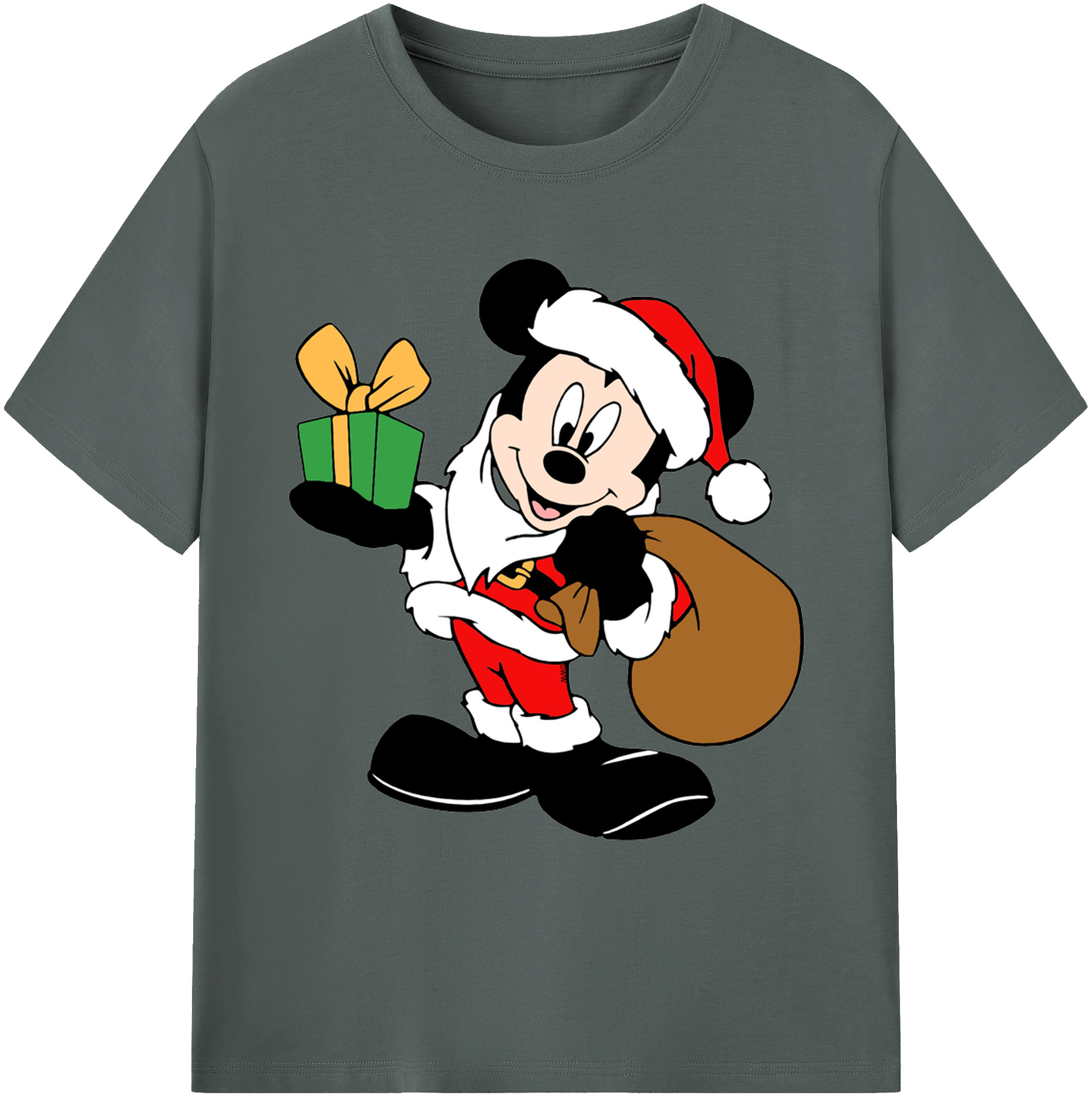 ミッキーマウス Mickey Mouse 綿100％ メンズ半袖Tシャツ｜肌触りやわらか＆通気性